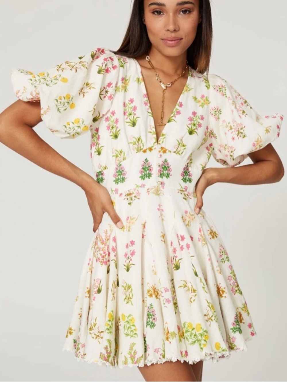 HEMANT & NANDITA Miyu Skater Dress